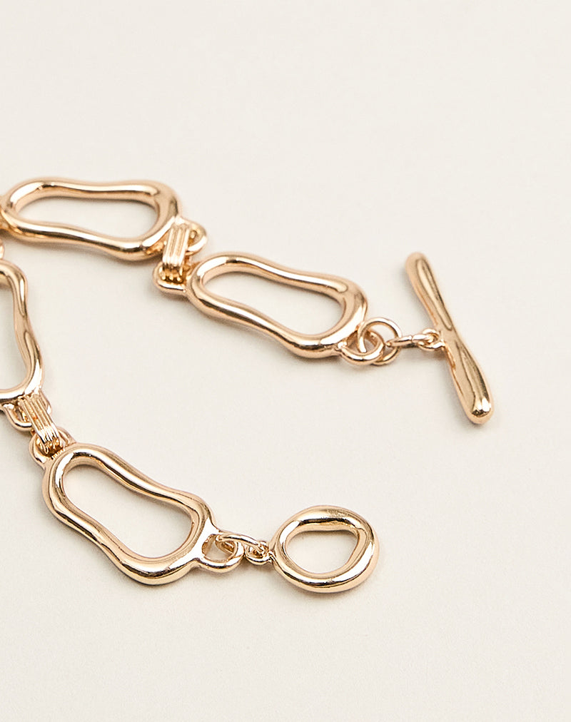 Image of Gold Plated Shape Bracelet
