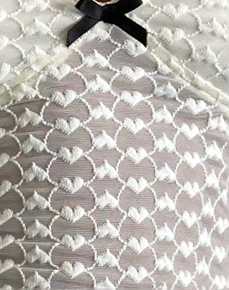 Image of Grafika Cami Top in Ivory Heart Lace