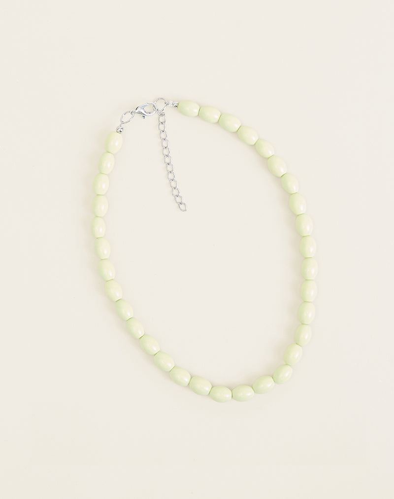 Image of Green Glass Beaded Necklace