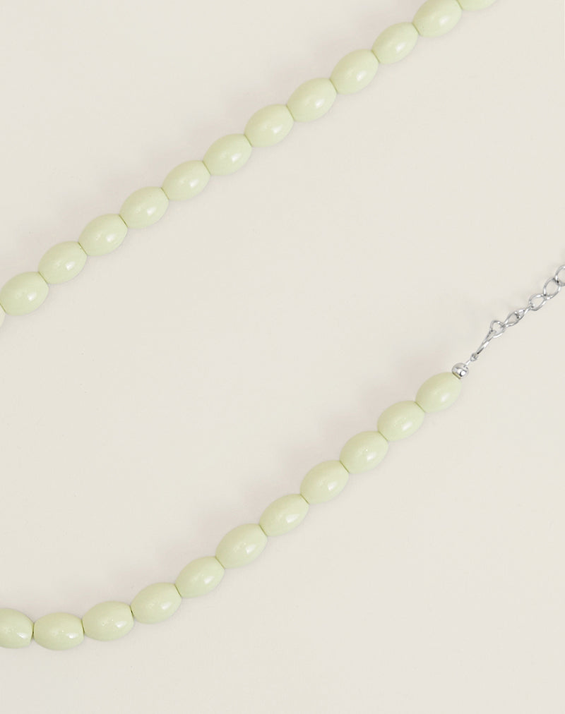 Image of Green Glass Beaded Necklace