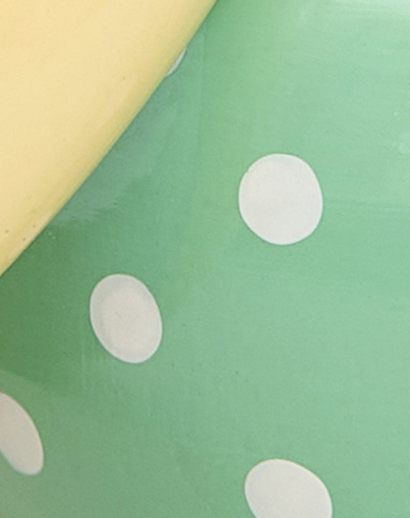 Image of Green Polka Dot Bangle and Yellow Bangle Set