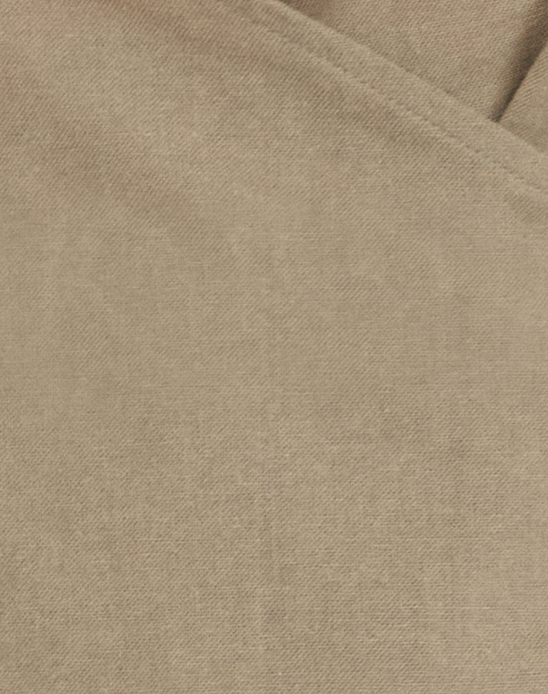 Image of Hart Tie Side Top in Linen Slate Green