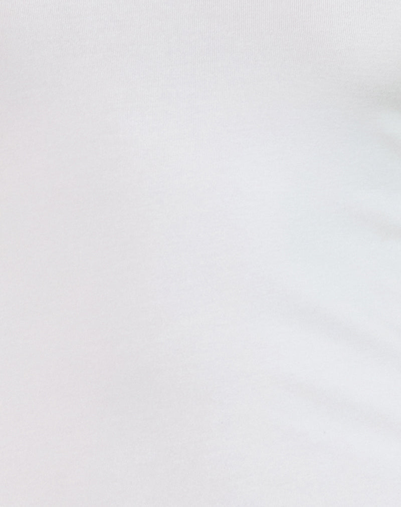 Image of Idra Asymmetric Top in Jersey Ivory