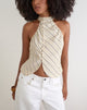 Image of Iggya Top in Tilt Lines Beige