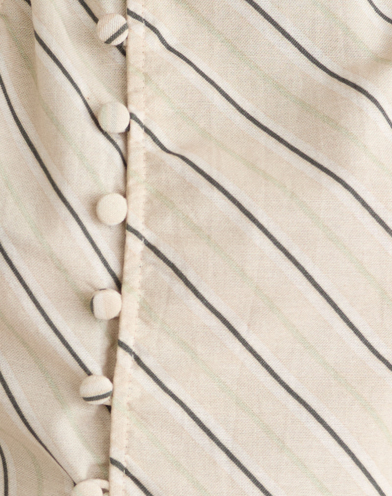 Image of Iggya Top in Tilt Lines Beige
