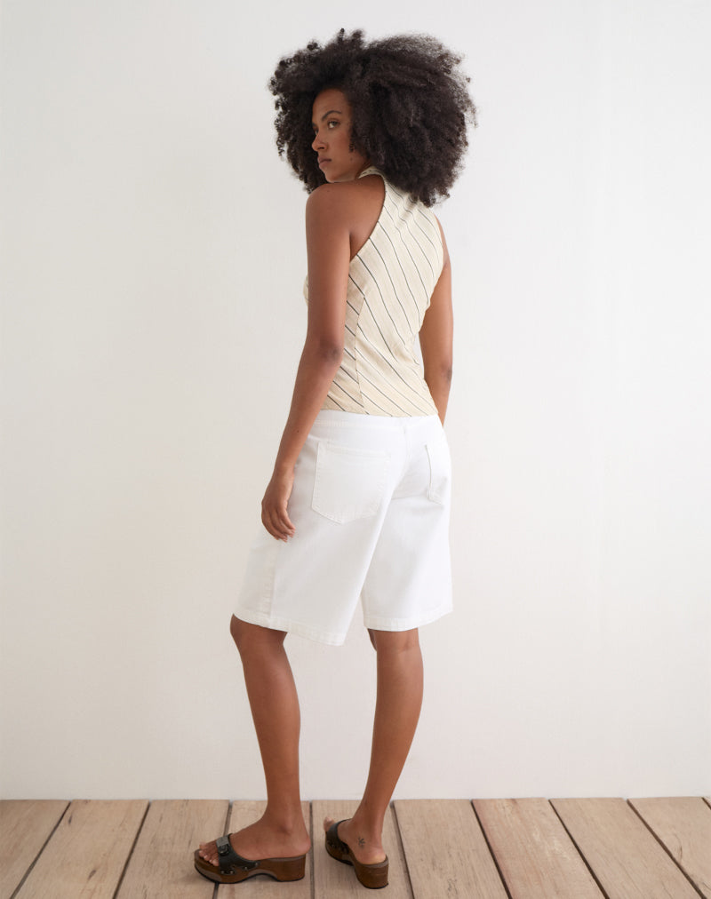 Image of Iggya Top in Tilt Lines Beige