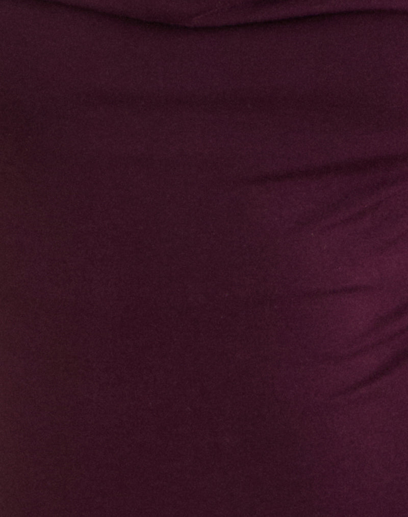 Image of Imrie Open Back Top in Rayon Jersey Redwood