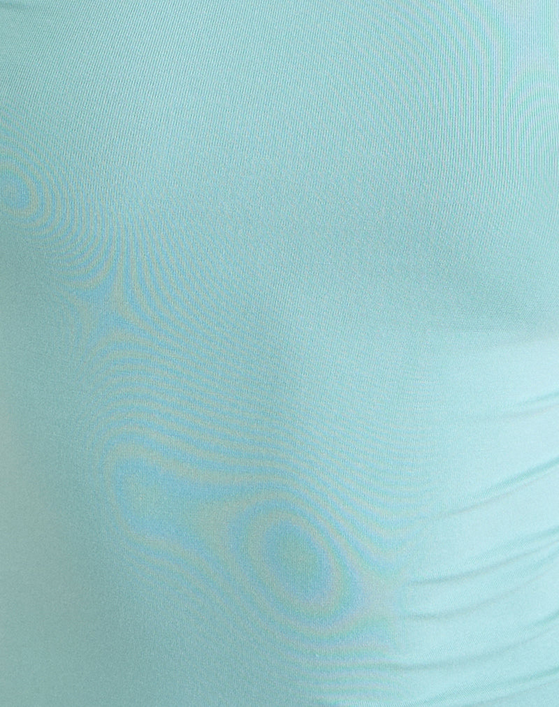 Image of Ione Quarter Sleeve Top in Aqua