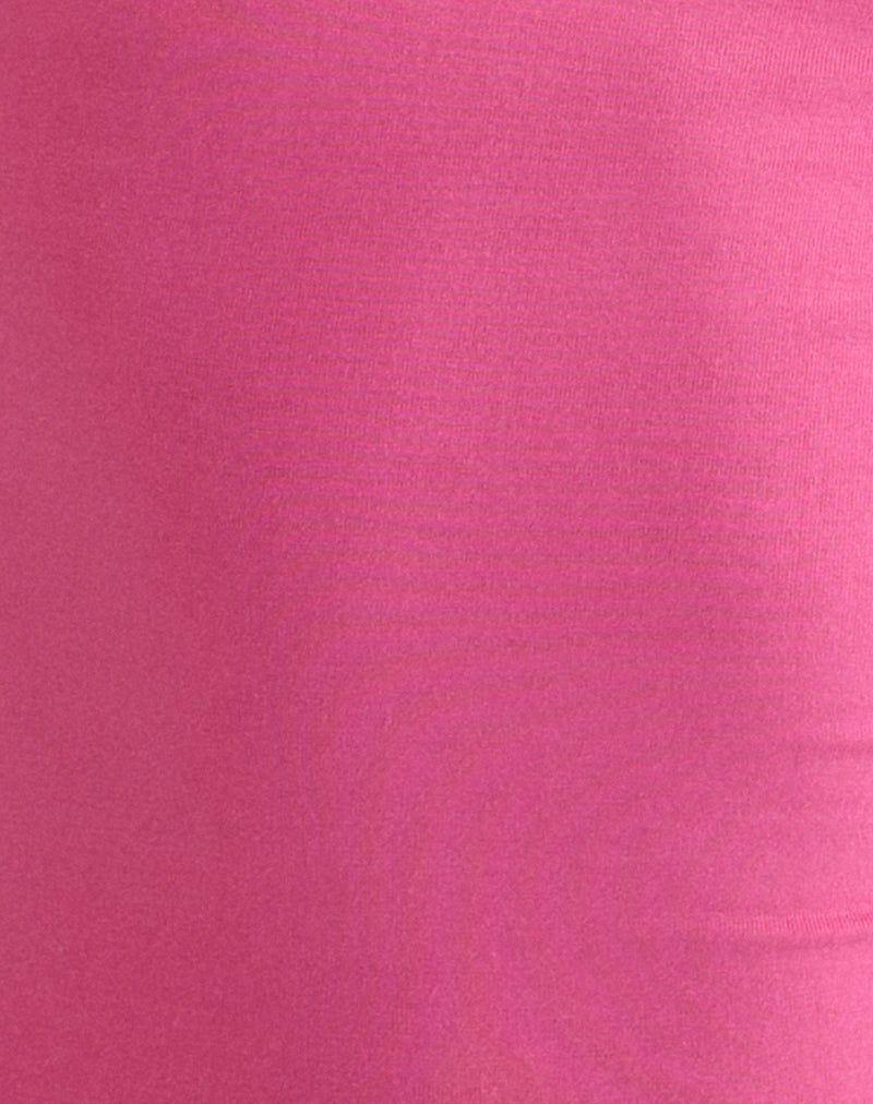 Image of Ione Quarter Sleeve Top in Deep Pink