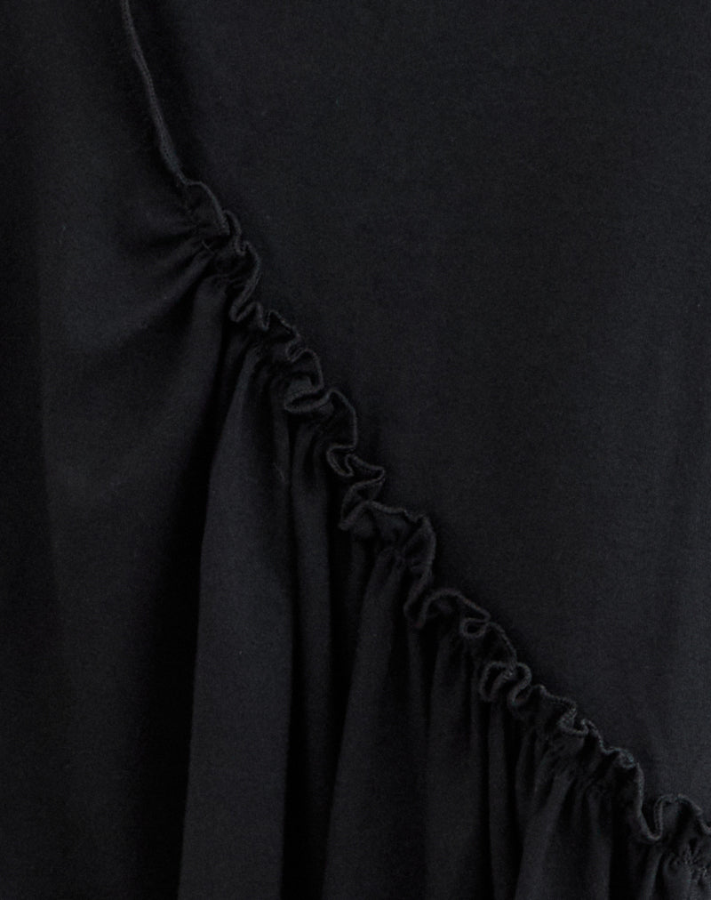 Image of Sumiatun Midi Skirt in Jersey Black