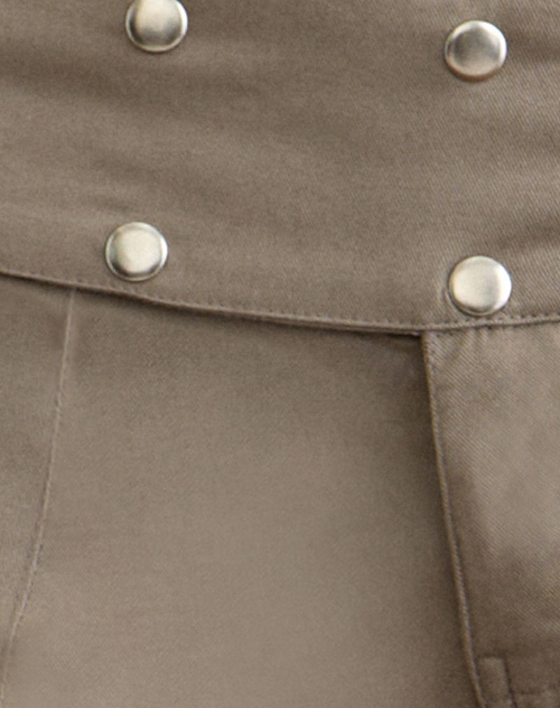 Image of Townes Trousers in Light Twill Grey Brown