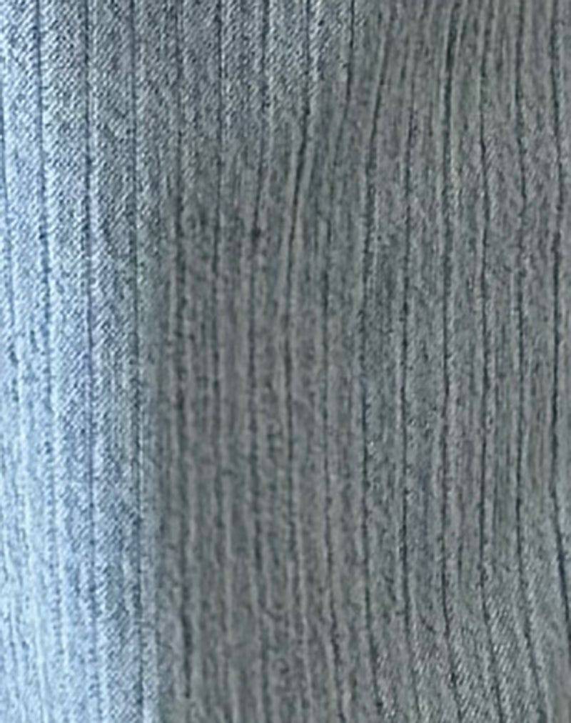 Image of Low Rise Roomy Jeans in Stripe 80s Light Blue Wash