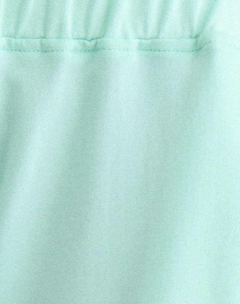 Image of Wamino Capri Trouser in Aqua with White Stripes