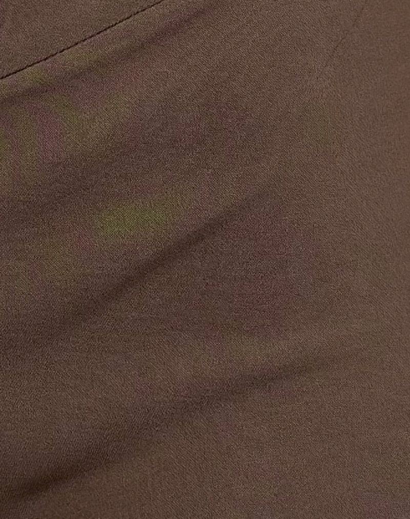 Image of Jarelia Stud Shorts in Tailoring Brown