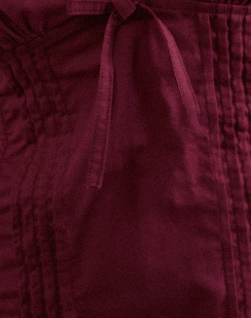 Image of Jepuni Cami Top in Burgundy