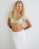 Image of Jiha Top in Blooming Lily Green