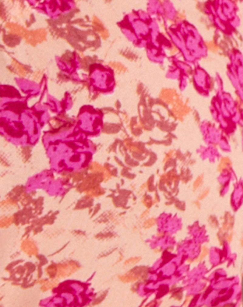Image of Jiha Top in Dark Wild Flower Cantaloupe
