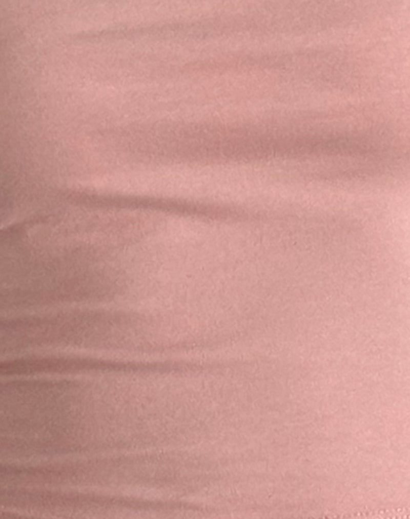 Image of Jiniso Crop Top in Pink Lady with Ivory Bows