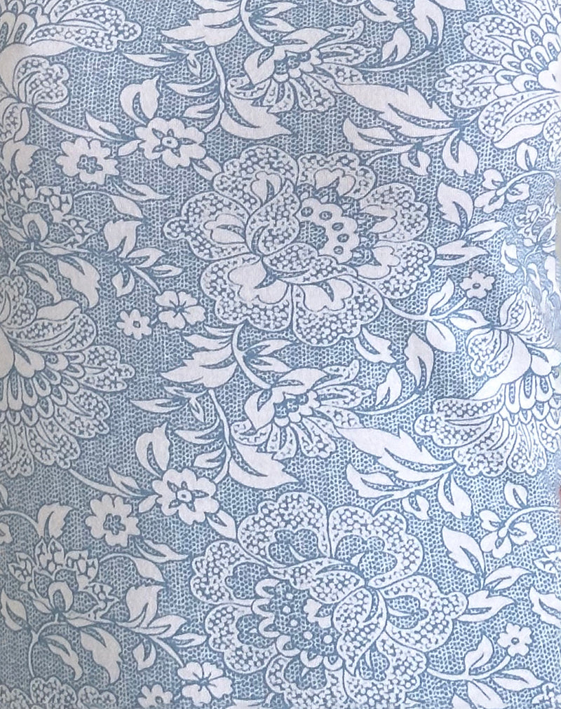 Image of Jinsuni Mini Dress in White Ornate Print Lycra