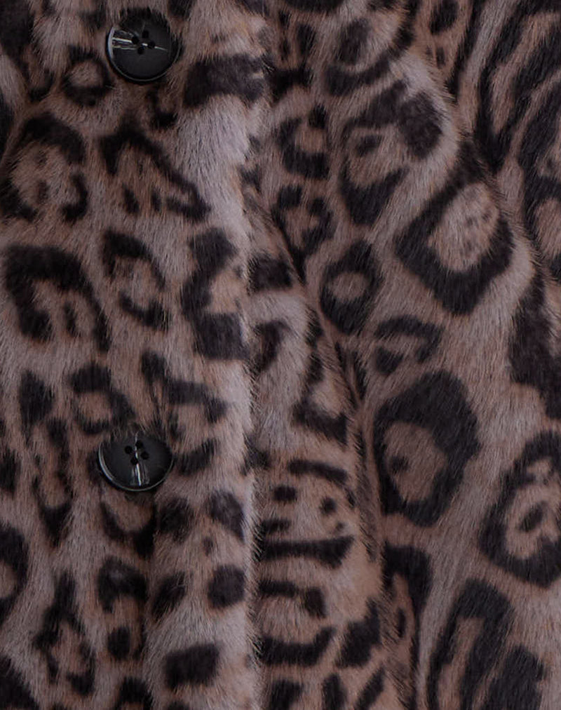 Image of Joji Jacket in Warm Grey Leopard