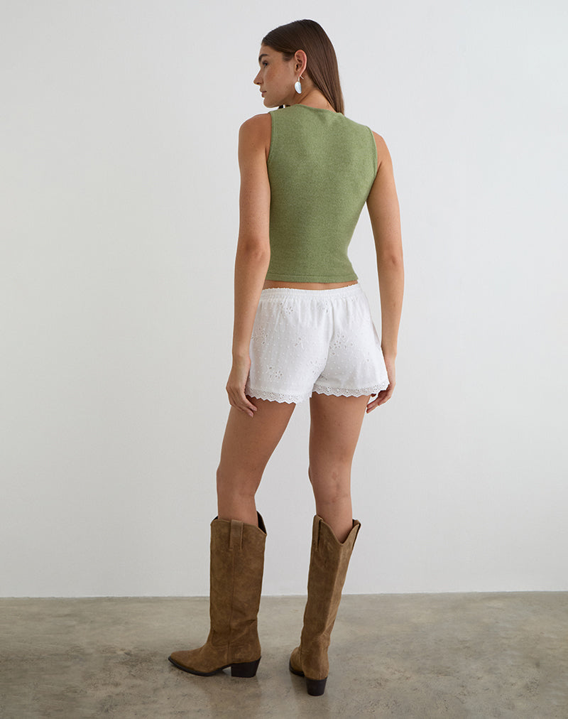 Image of Judy Boxer Short in Broderie White