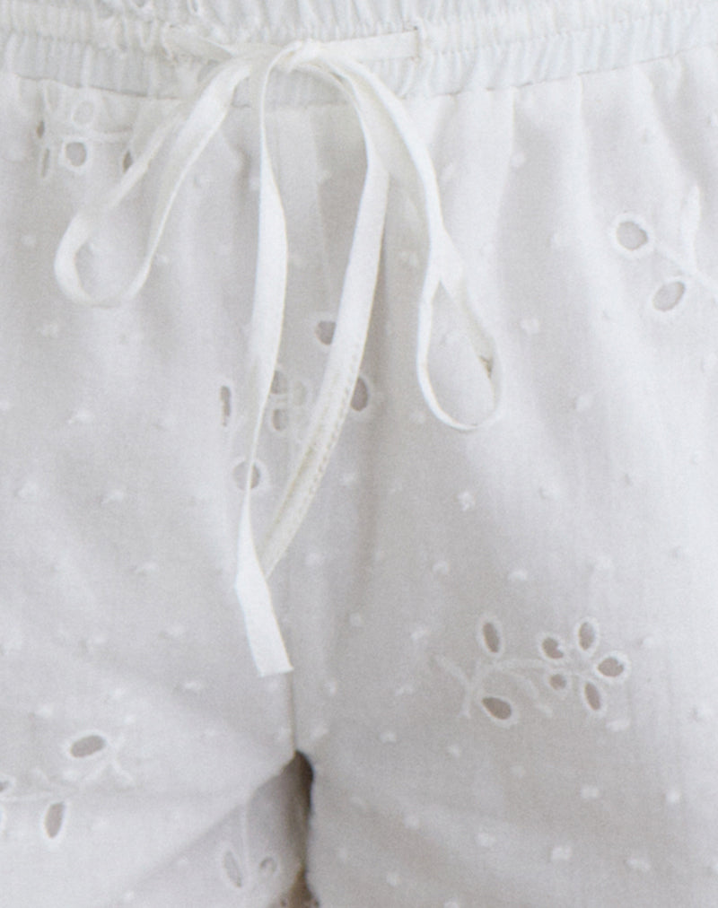 Image of Judy Boxer Short in Broderie White