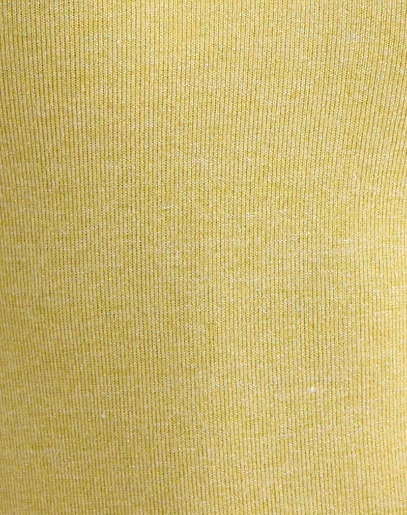 Image of Jules Top in Shimmer Knit Yellow