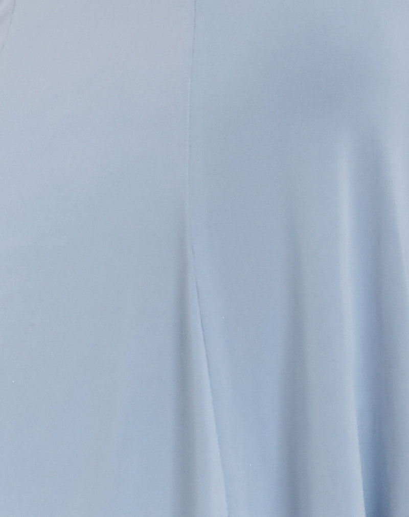 Image of Kadence Midi Skirt in Slinky Sky Blue