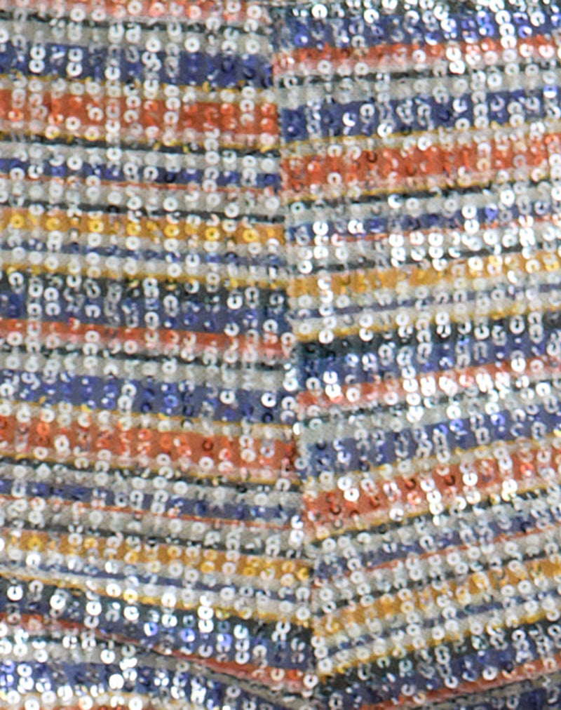 Image of Sera Short in Sequin Multi Stripe