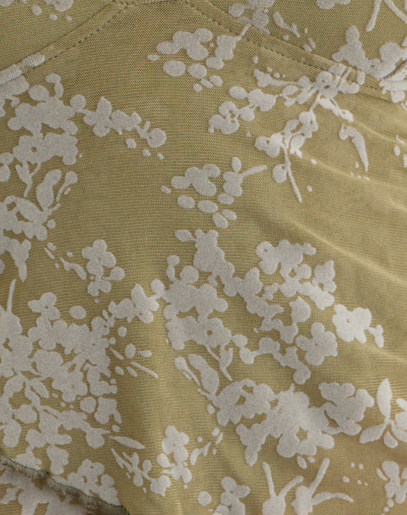 Image of Karaji Top in Moss Petal Olive