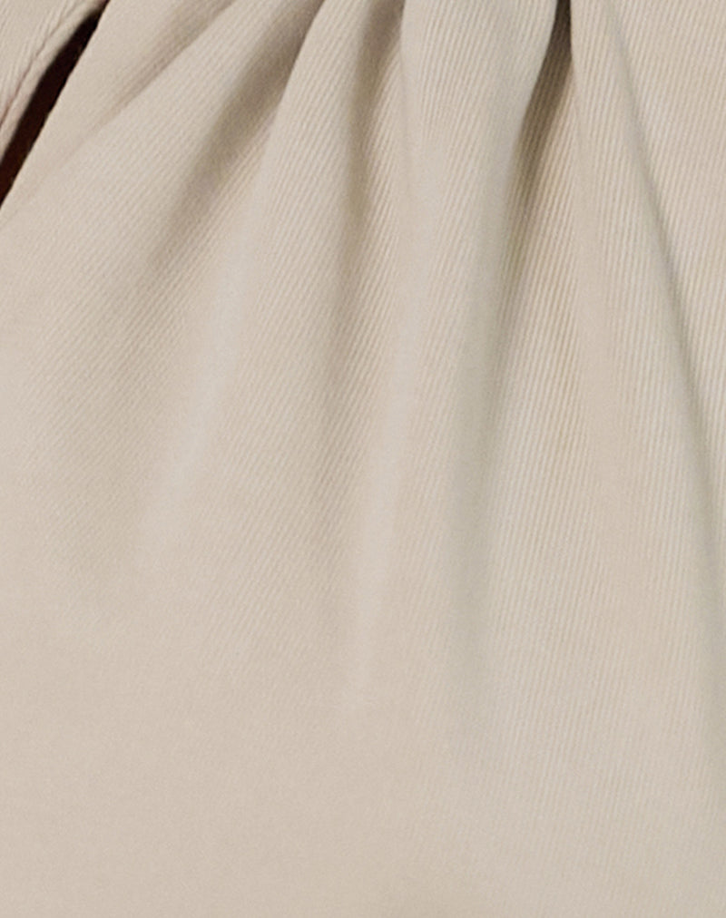 Image of Karise Plunge Top in Cupro Oatmilk