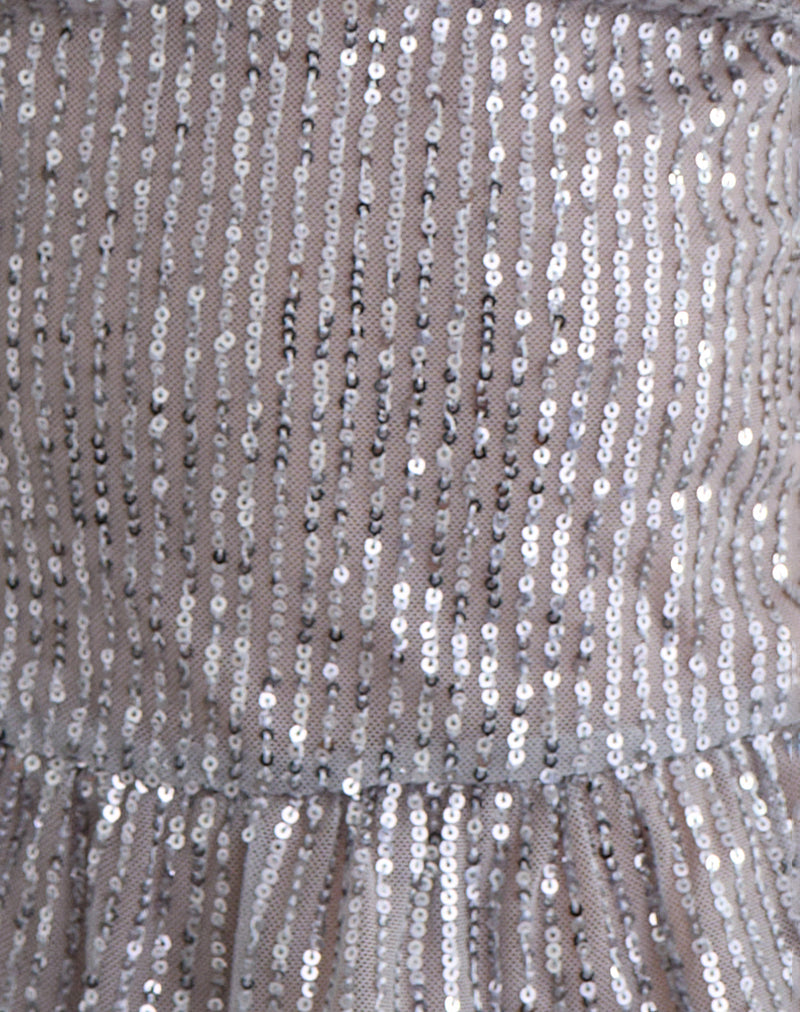 Image of Karka Cami Top in Drape Sequin Grey