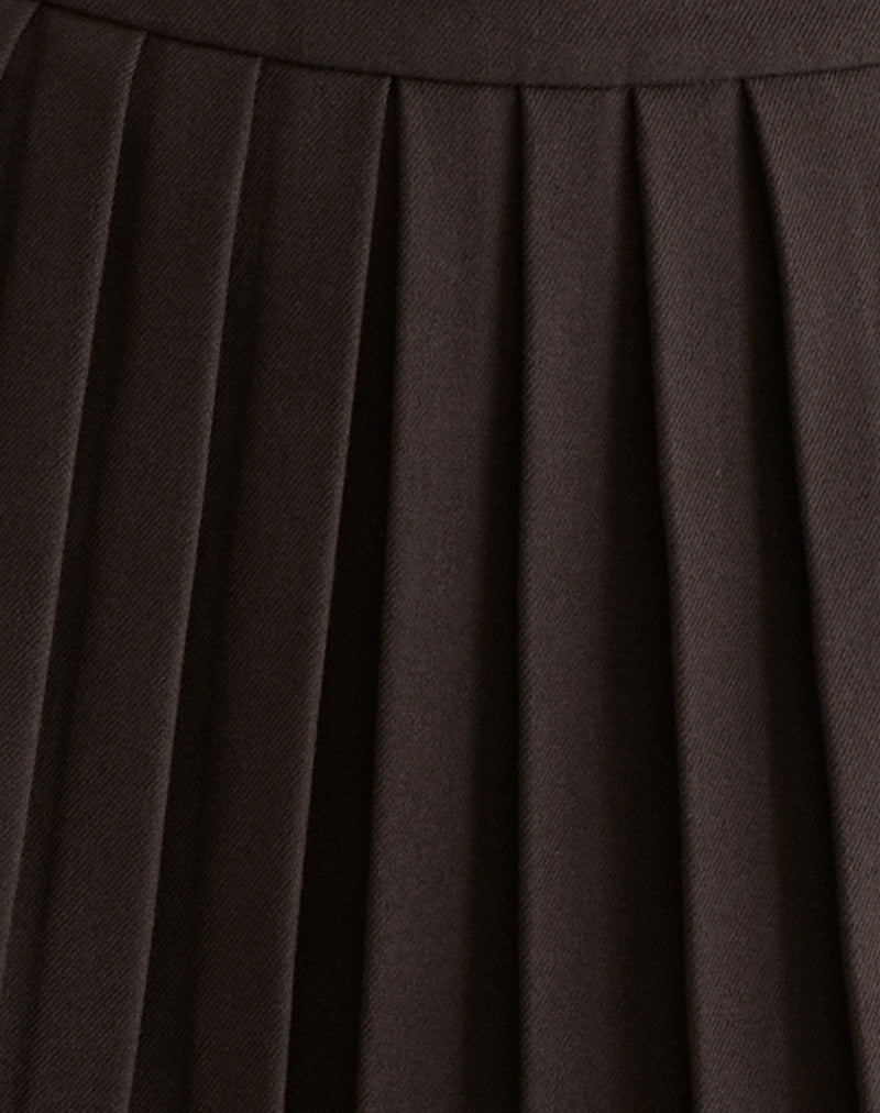 Image of Kassine Mini Skirt in Tailoring Brown