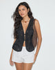 Image of Kayve Top in Flower Broderie Black