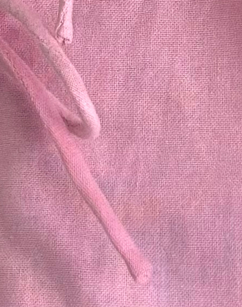 Image of Kayve Tie Front Top in Flamingo Pink