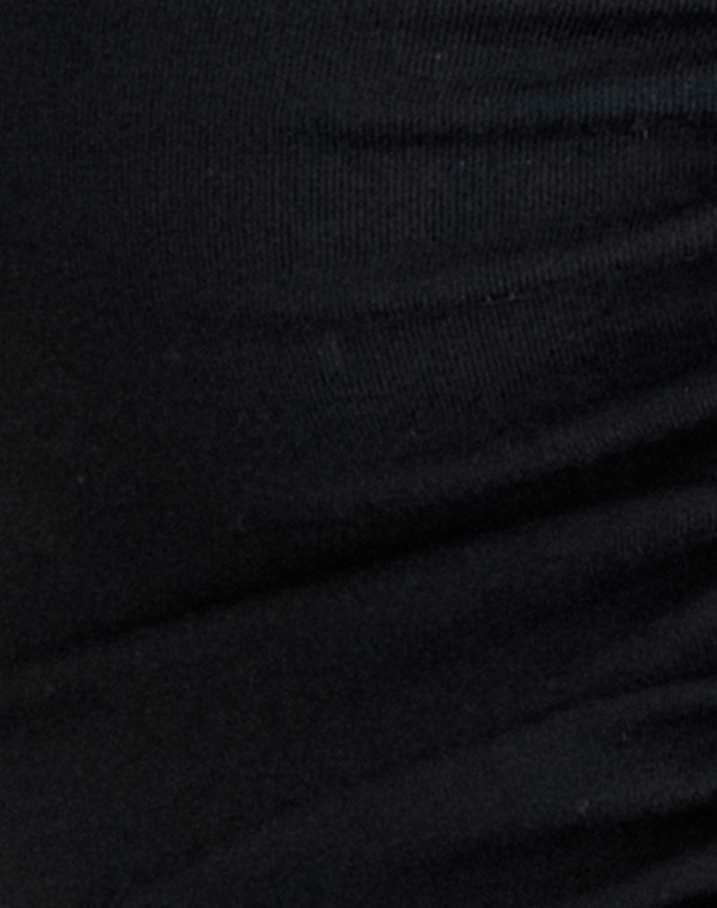 Image of Kepangan Cutout Top in Jersey Black