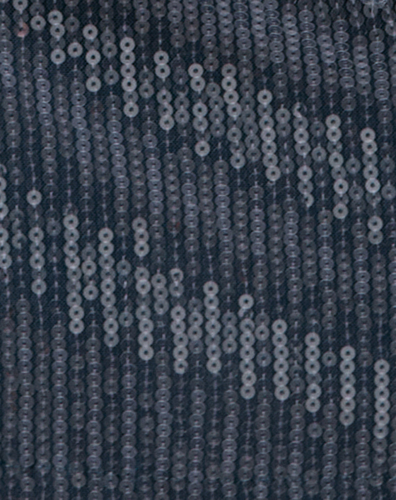 Image of Kimberly Mini Dress in Sequin Dark Teal