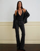 Image of Kitty Deep Plunge Bodysuit in Black