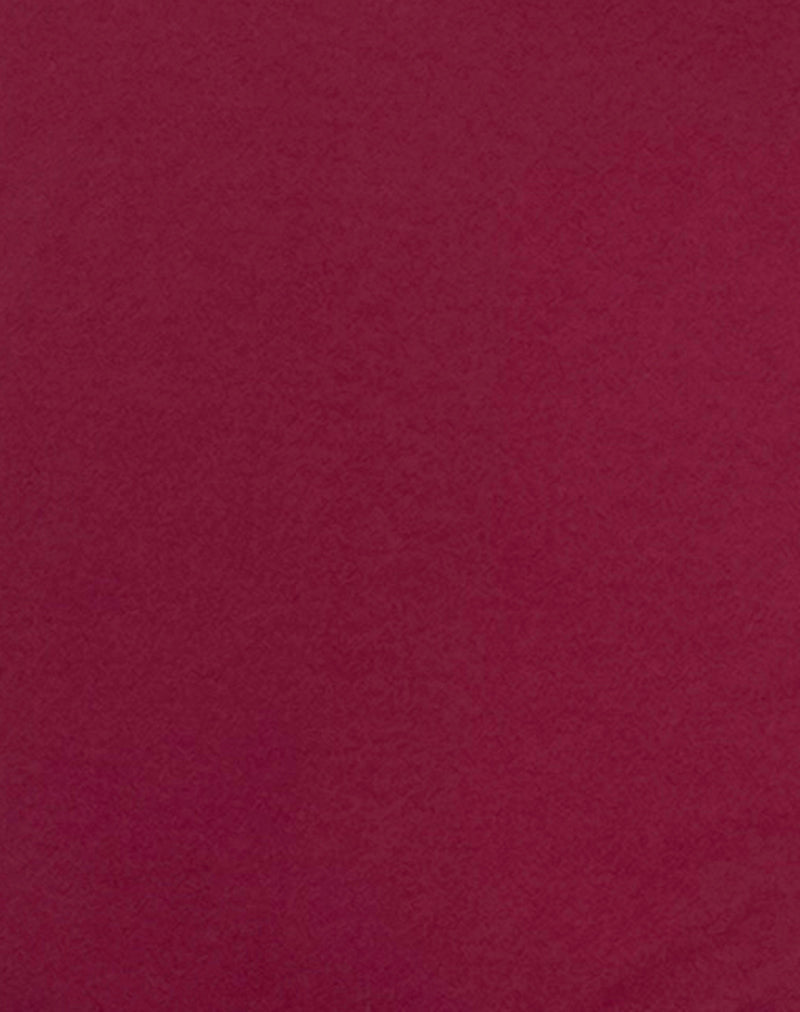 Image of Kitty Deep Plunge Bodysuit in Burgundy