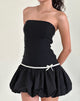 Image of Klaita Puffball Mini Dress in Black