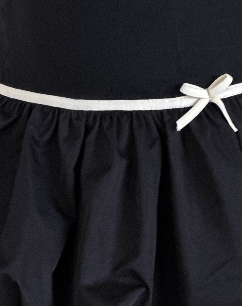 Image of Klaita Puffball Mini Dress in Black