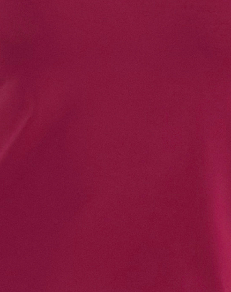 Image of Klazari Top in Rayon Jersey Burgundy