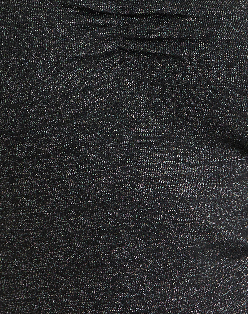 Image of Kolisa Ruched Bust Top in Black