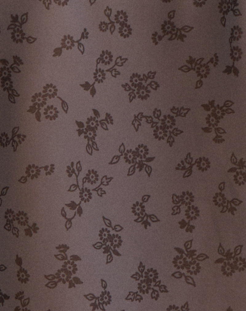 Image of Kota Chiffon Blouse in Minimal Flower Dark Grey