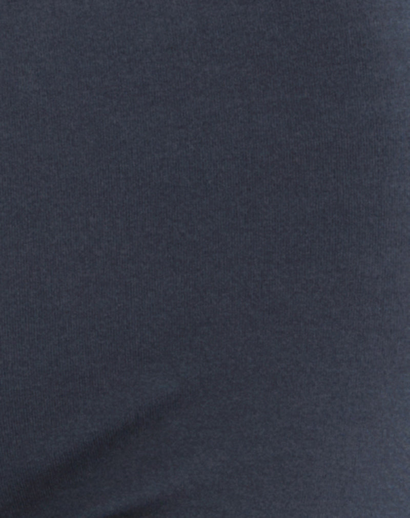 Image of Kyogai Capri Trouser in Jersey Ocean Storm with Eyelets