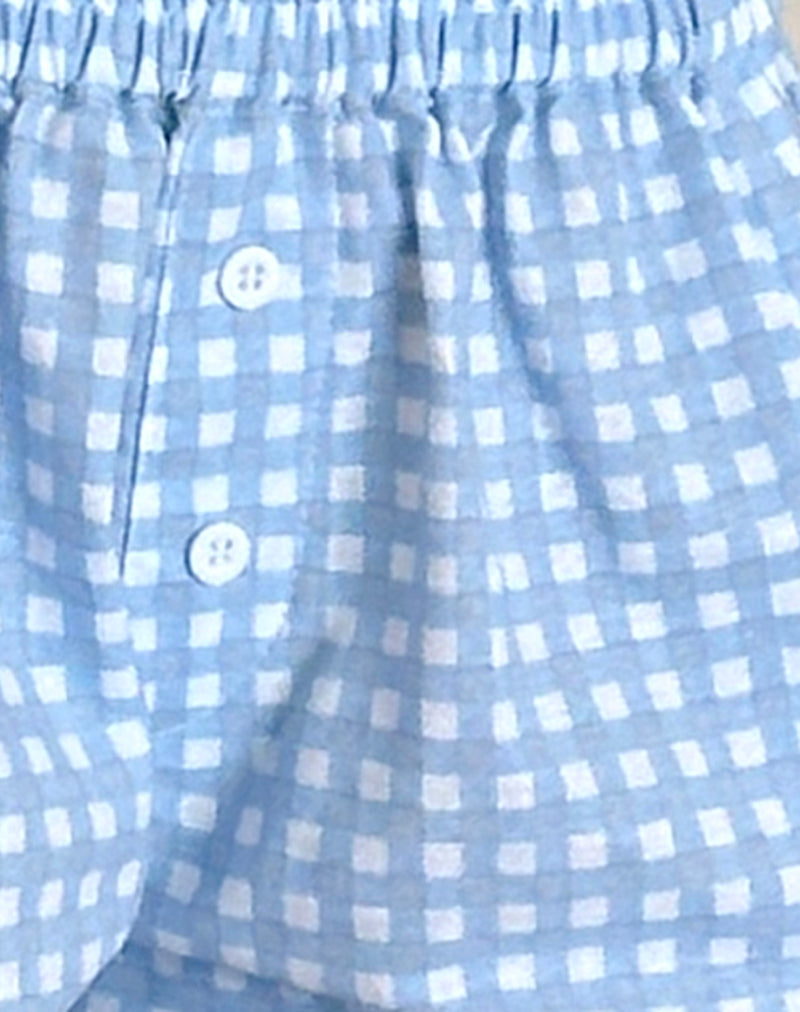 Image of Laboxe Boxer Shorts in Blue Gingham