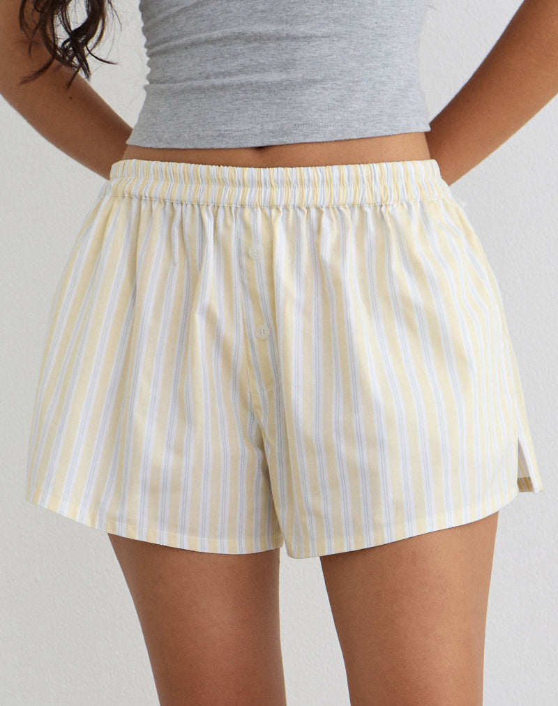 Image of Laboxe Short in Candy Stripe Yellow