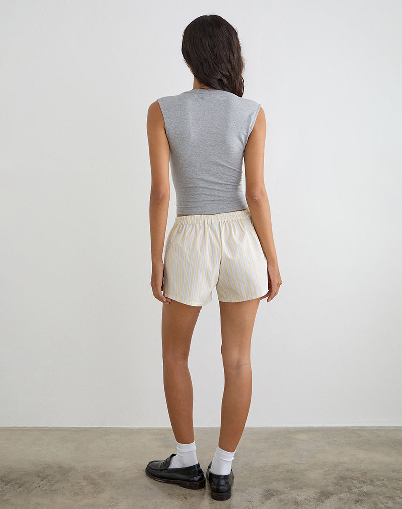 Image of Laboxe Short in Candy Stripe Yellow