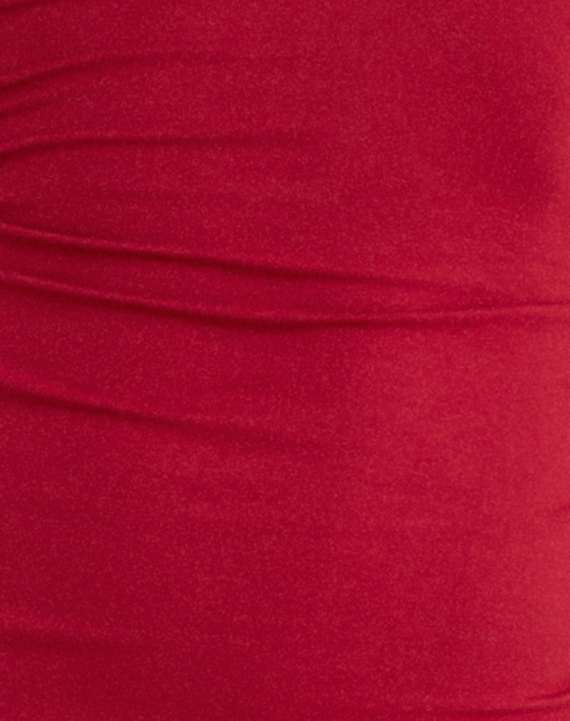 Image of Laluma Midi Dress in Adrenaline Red