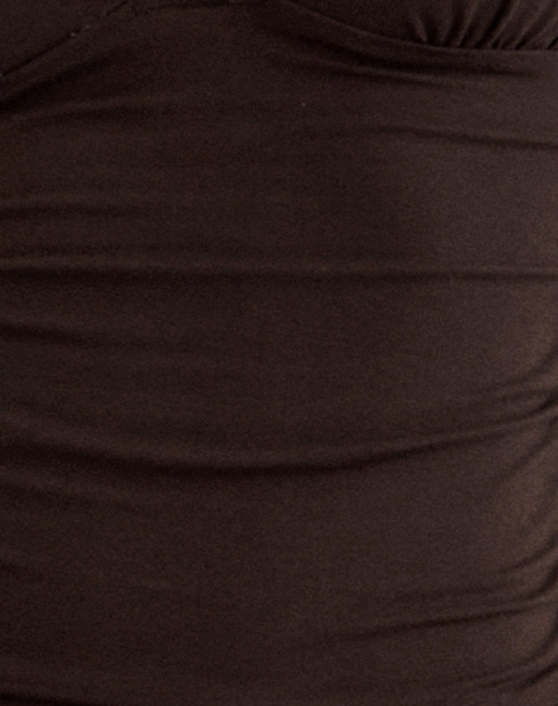 Image of Laluma Midi Dress in Bitter Chocolate